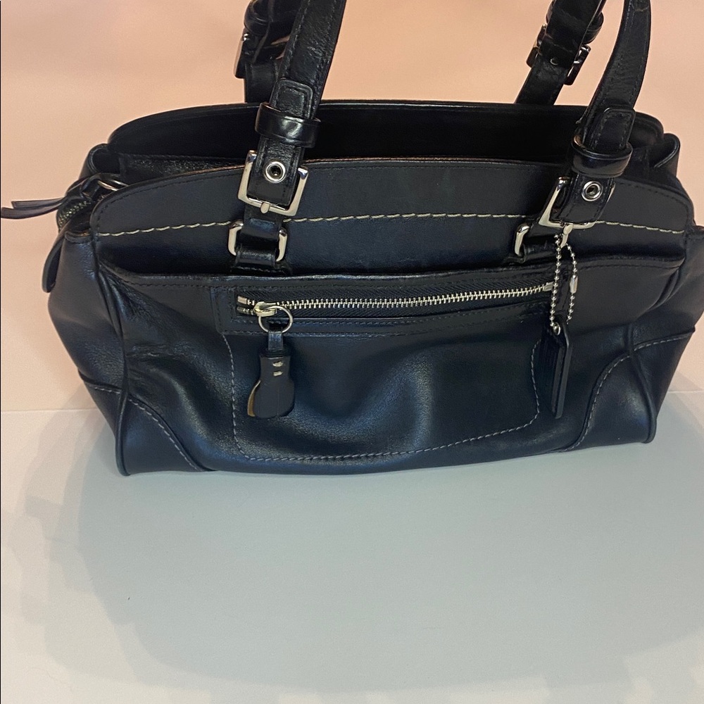 VTG Coach Hamilton Bag Black Leather - Picture 8 of 14